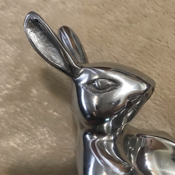 Cast Aluminum Bunny Rabbit Candy Dish - Picture 3 of 6
